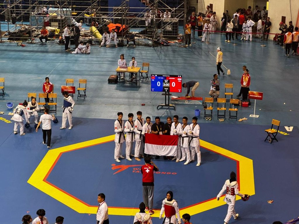 Tim Taekwondo Garuda Bhayangkara Presisi Polri tampil gemilang di Kejuaraan Terbuka Quang Ninh, Vietnam. (Dok/Humas Polri)