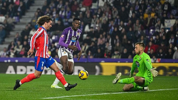 Atletico Madrid merayakan kemenangan besar 5-0 atas Real Valladolid dalam laga lanjutan Liga Spanyol, Minggu (2/12/2024).