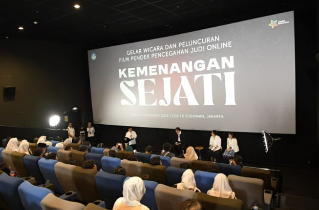 Peluncuran Gerakan 7 Kebiasaan Anak Indonesia Hebat oleh Kemendikdasmen di acara nonton bareng film edukasi 