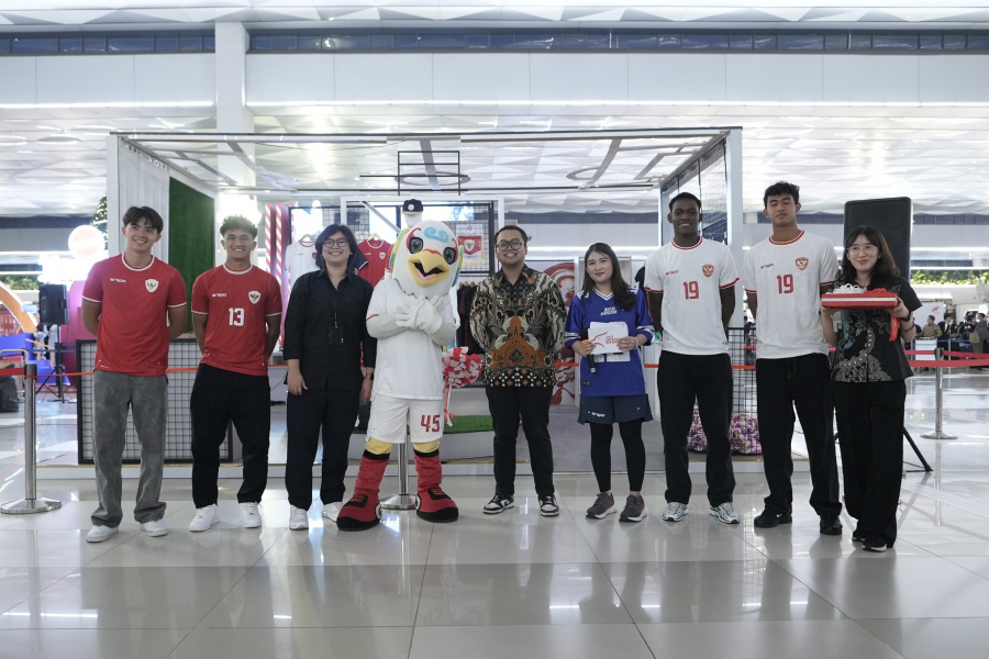 Garuda Official Store di Terminal 3 Bandara Soekarno-Hatta menawarkan berbagai produk eksklusif untuk mendukung Timnas Indonesia. (Dok/PSSI)