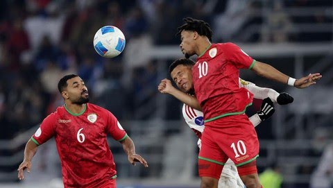 Duel UEA vs Oman di Piala Teluk 2024.