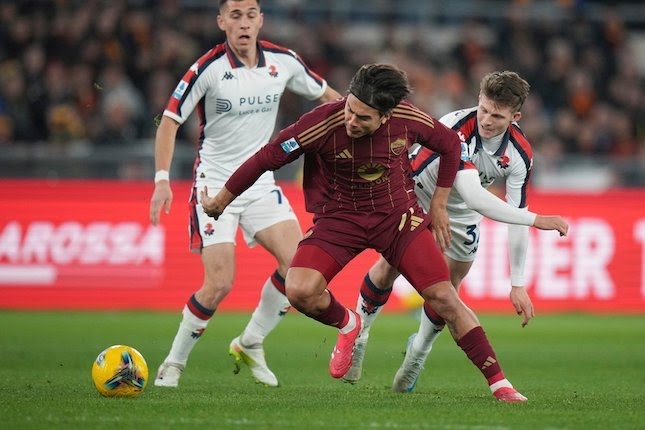 Selebrasi Paulo Dybala dalam laga Serie A antara AS Roma vs Genoa, Sabtu (18/1/2025).