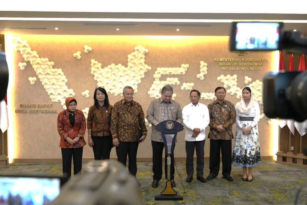 Menteri Koordinator Bidang Perekonomian memimpin High Level Meeting Tim Pengendalian Inflasi Pusat (HLM TPIP) di Jakarta pada Rabu, 31 Januari 2025, guna membahas strategi pengendalian inflasi. (Dok/Bank Indonesia)