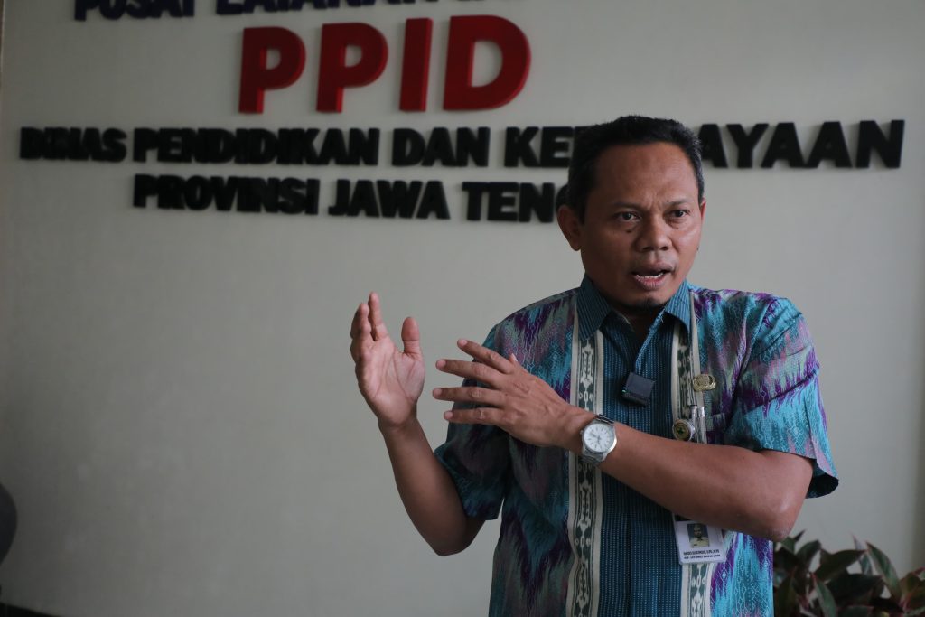 Ketua Panitia SPMB SMK Negeri Jawa Tengah dan SMK Semi Boarding, Hardo Sujatmiko. (Dok/Diskominfo Jateng)