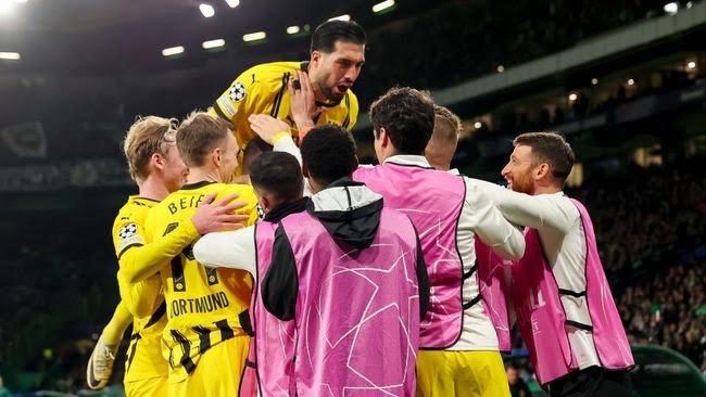 Dortmund menang telak 3-0 atas Sporting.