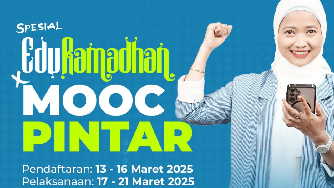 Ilustrasi program pelatihan EduRamadan MOOC Pintar yang diluncurkan oleh Kemenag selama Ramadan 1446 H. (Dok/Kemenag)