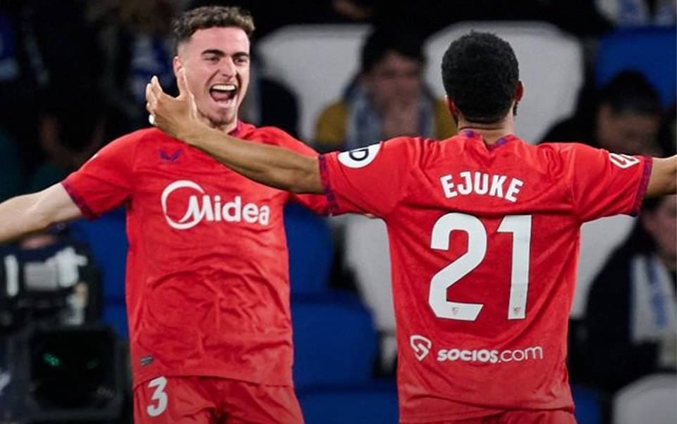 Sevilla mencatatkan lima laga tandang tak terkalahkan secara beruntun di La Liga setelah menang 1-0 atas Real Sociedad.