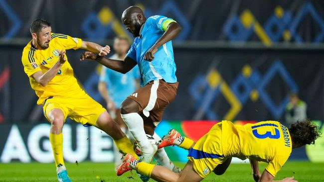 Belgia kalah 1-3 dari Ukraina di UEFA Nations League.