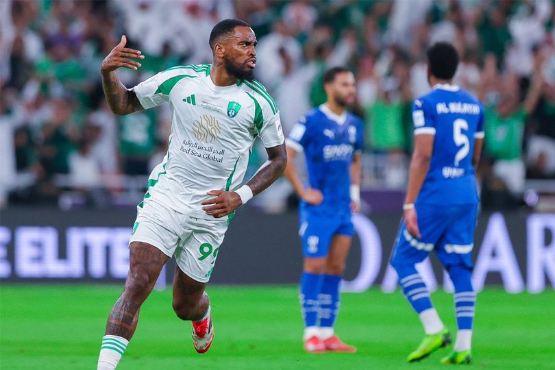 Momen selebrasi Ivan Toney di laga Al Hilal vs Al Ahli, Liga Champions Asia 2024/2025.