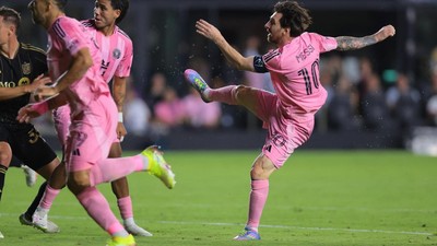 Lionel Messi saat membela Inter Miami di MLS.